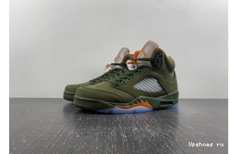 Olive Retro Jordan 5 314259-381 0806